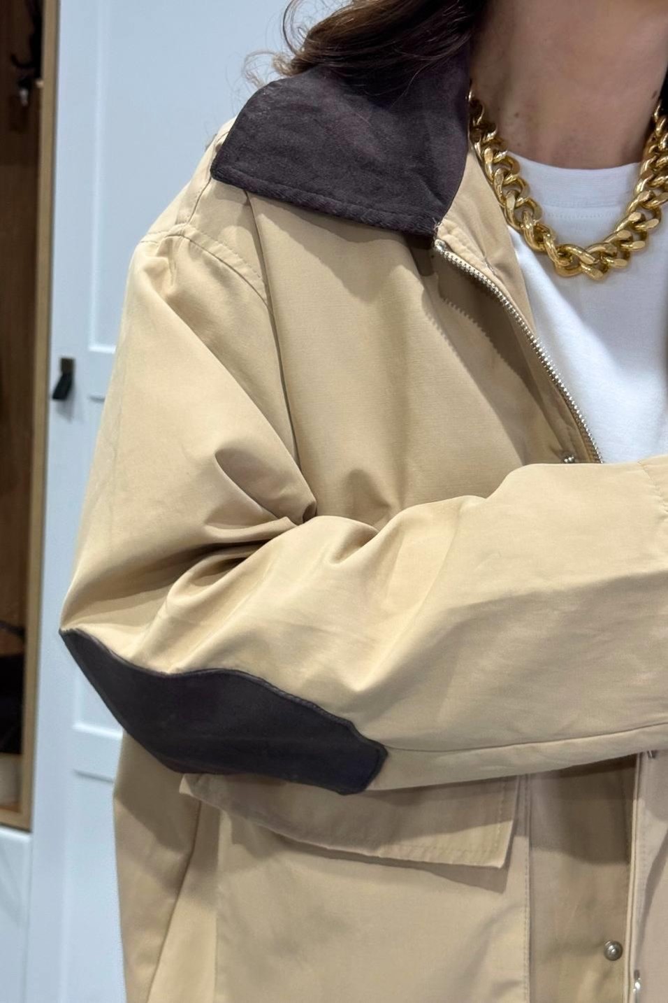 TrençkotVelvet Storm Trench Bej
