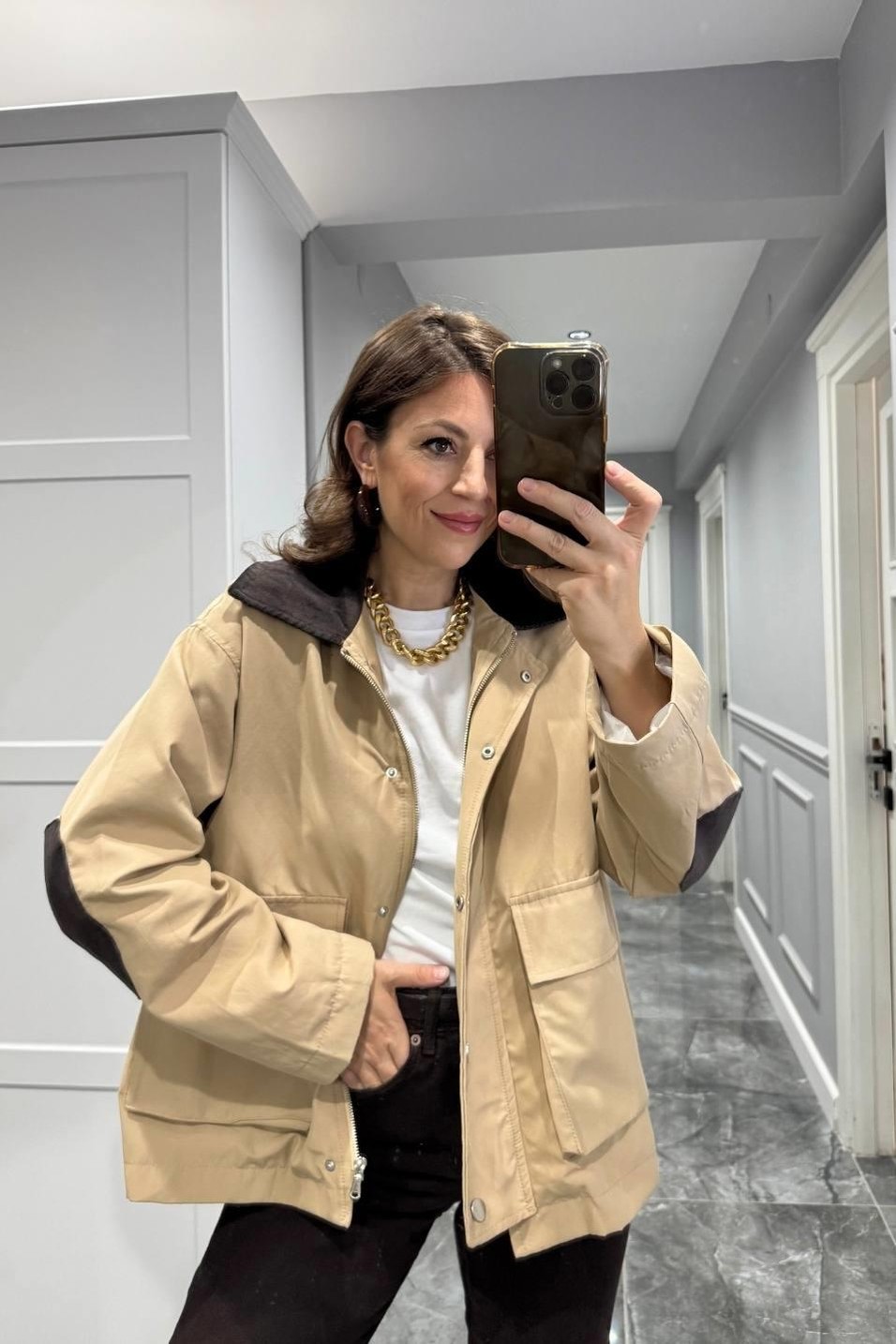 TrençkotVelvet Storm Trench Bej