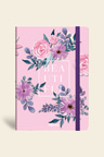 Çiçekli Defter Kareli Pembe 17x24 cm | LeColorÇiçekli Defter Kareli Pembe 17x24 cm