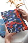 LE COLOR DEFTERKamuflaj Defter Kareli Turuncu 17x24 cm