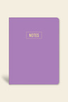 Notes Çizgili Mor Mini Defter 14x20 cm | LeColorNotes Mini Defter Çizgili Mor 14x20 cm