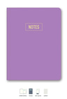 Notes Çizgili Mor Mini Defter 14x20 cm | LeColorNotes Mini Defter Çizgili Mor 14x20 cm