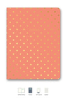Puantiyeli Mini Defter Çizgili Mercan 14x20 cm | LeColorPuantiyeli Mini Defter Çizgili Mercan 14x20 cm