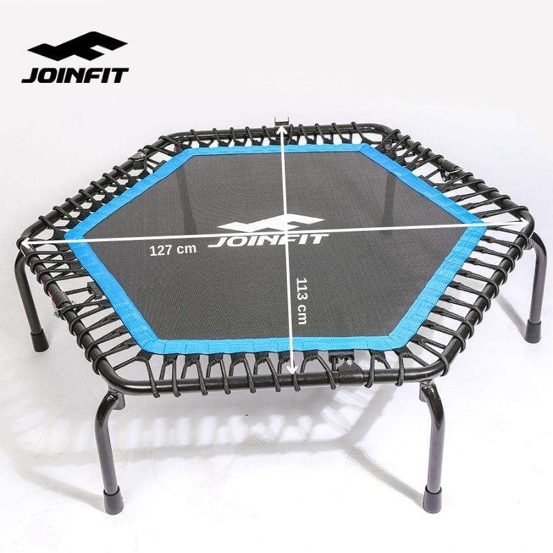 JOINFIT trambolin ölçüleri — 127 cm ve 113 cm altıgen atlama yüzeyi