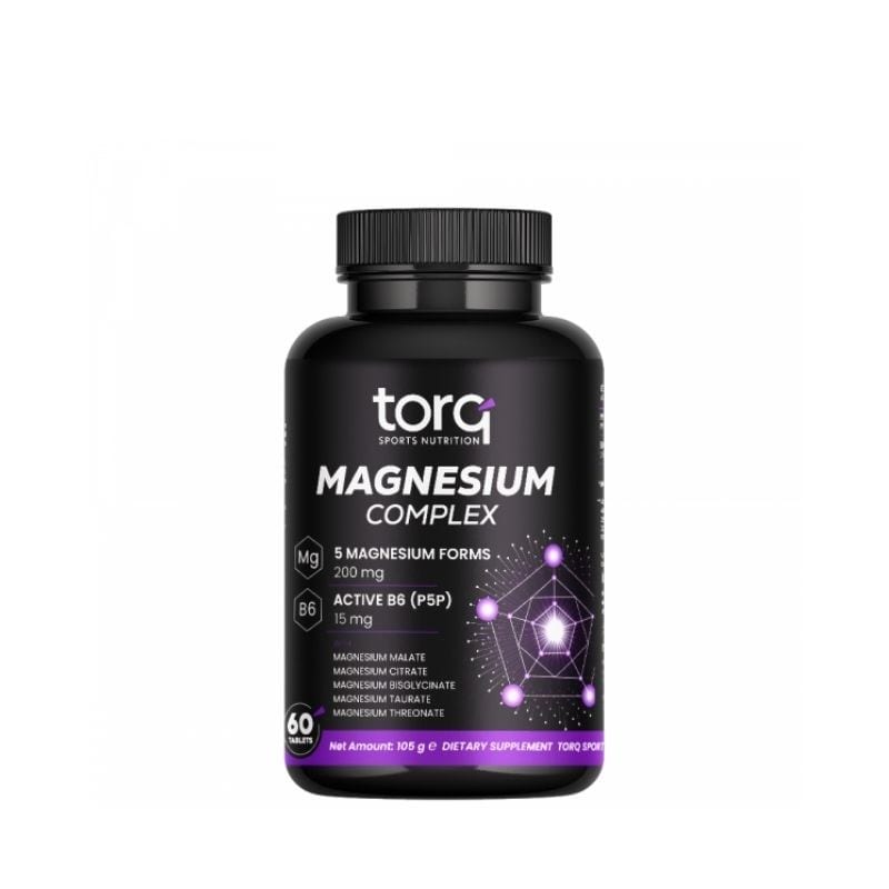 Torq Magnesium Complex 60 tablet — tablet başına 200 mg magnezyum ve 15 mg aktif B6