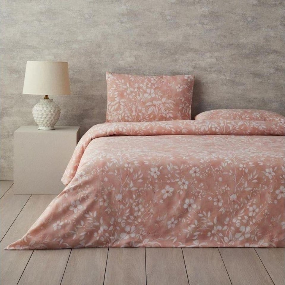 Englısh Home Ivy Flowers  Kolay Ütülenir Tek Kişilik Gülkurusu Nevresim Takımı 160x220 cm