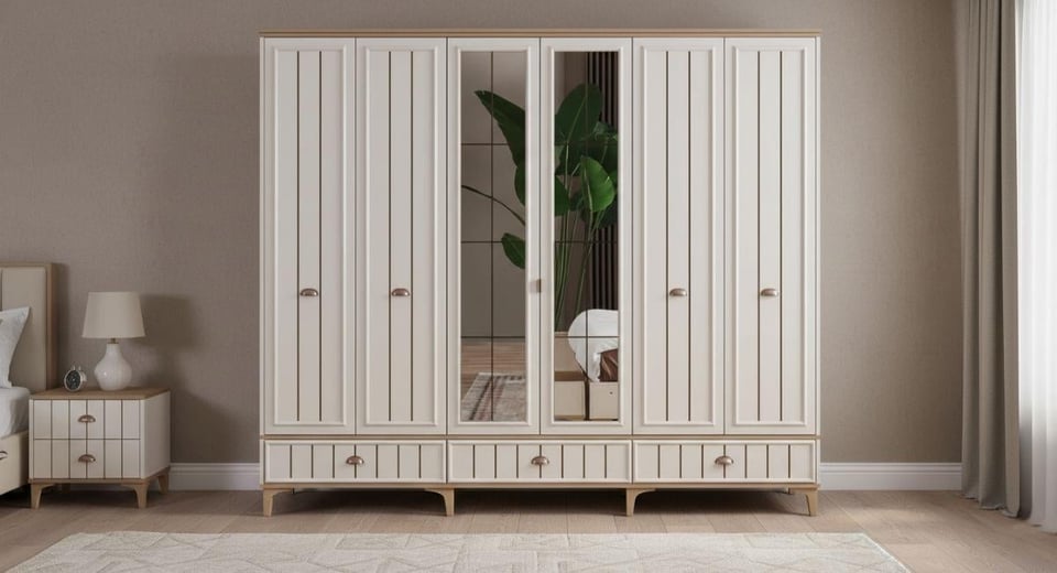 Bella 6 Kapılı Gardırop