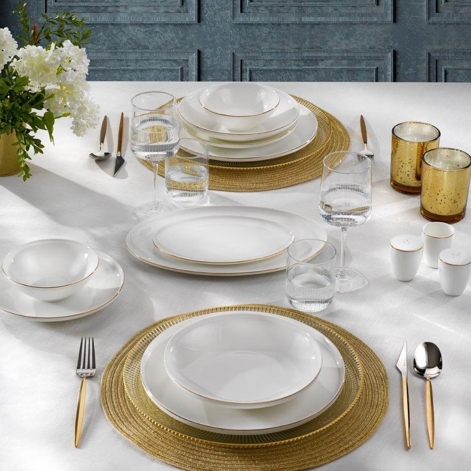 Schafer Chance Gold Yemek Takımı 56 Parça Gold