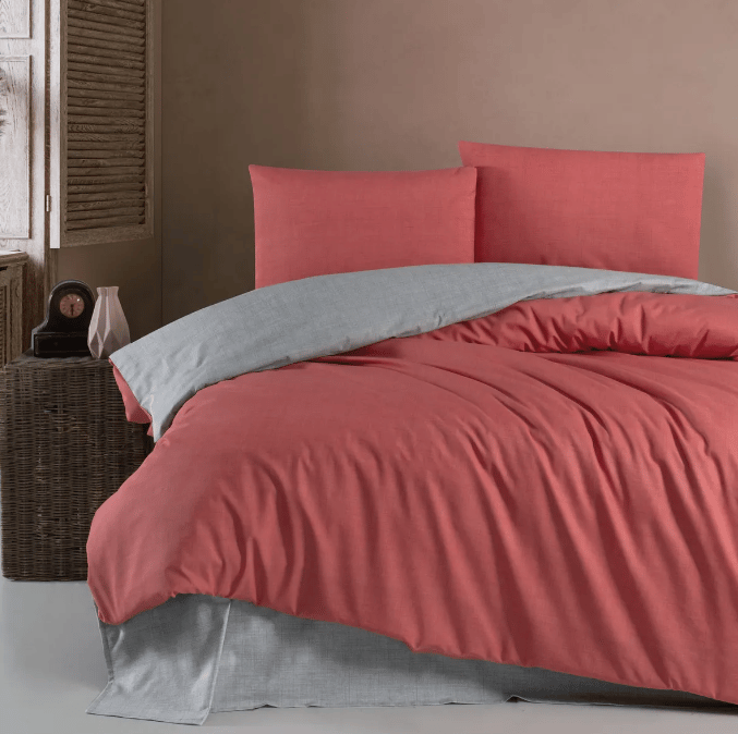 Schafer 3St610-32902-Kmt01 Perry Çift Kişilik Nevresim Takımı 4 Parça-Kiremit