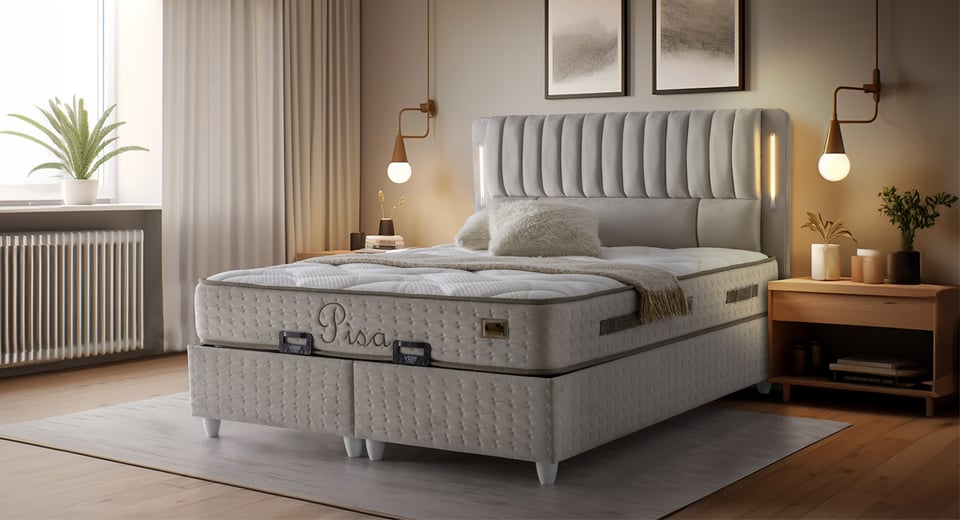 Pisa 120'lik Baza,Başlık,Yatak Set