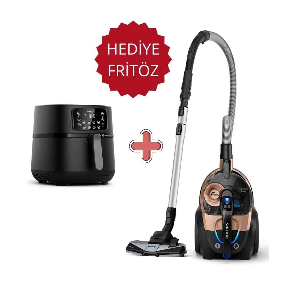 Philips BXA0070/00 Hediyeli Ürün (XB7151/07 Elektrik Süpürgesi & HD9285/96 Fritöz)