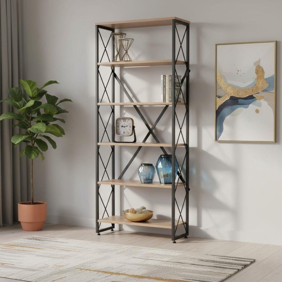 FR-9683 Stil 80'lik Kitaplık