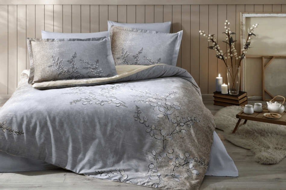 Özdilek St Brıse Azul Pastoral Mavi Çift Kişilik Nevresim Takımı 8697353572487