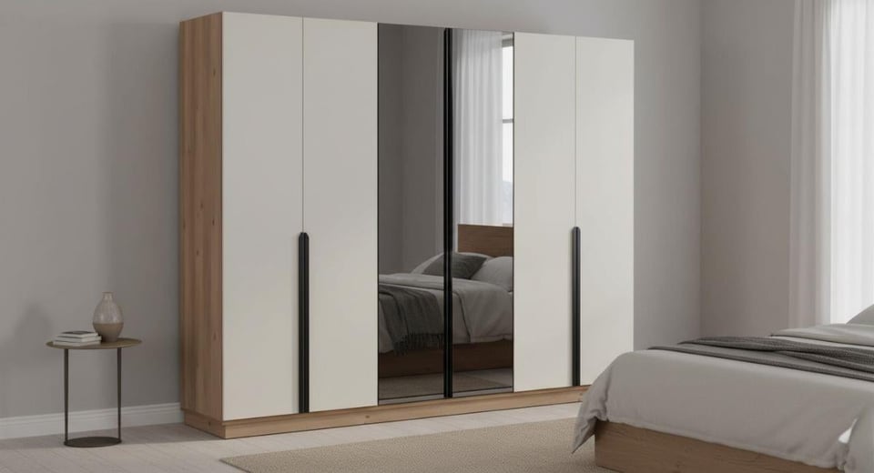 Sena 6 Kapılı Gardırop (2 Aynalı) M250