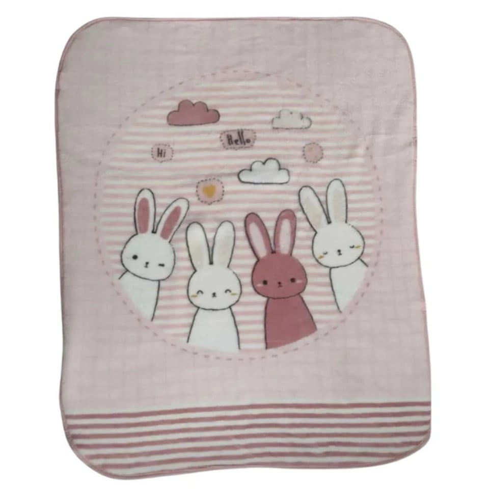 Özdilek Battaniye Bebek Hel.Rabbıt Pembe