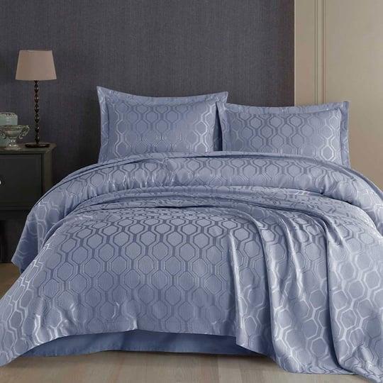 Cotton Box Smart Esta Lacivert Yatak Örtüsü