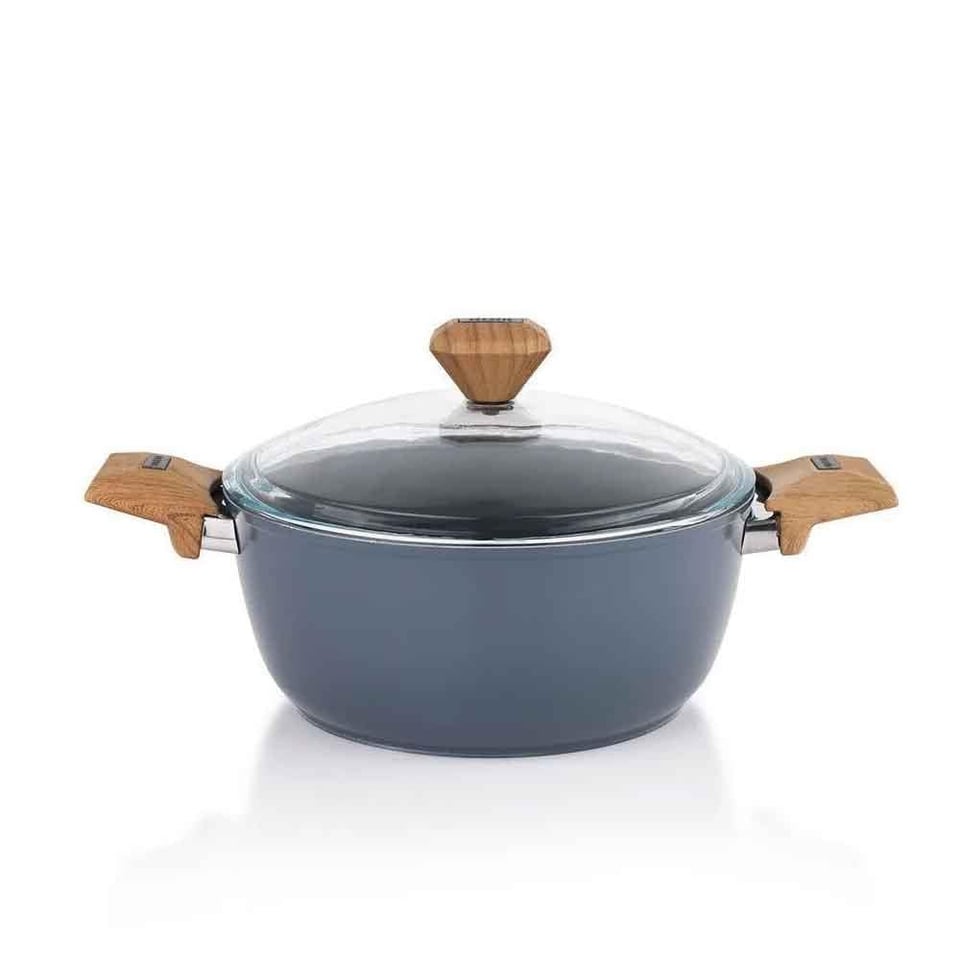 Schafer 1S2037-21001-SIY02 Fiesta Seramik Derin Tencere 24 Cm-Siyah