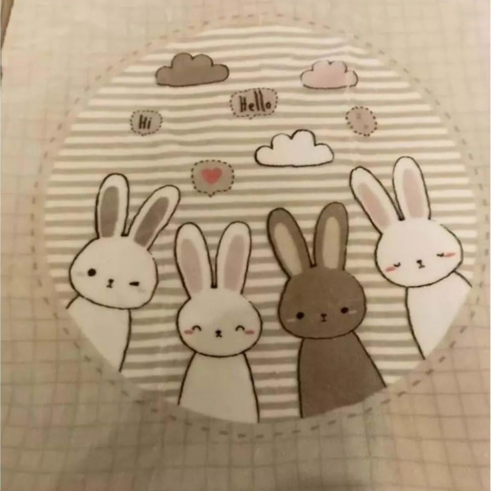 Özdilek Özdilek Bebek Battaniyesi Hello Rabbit Bej