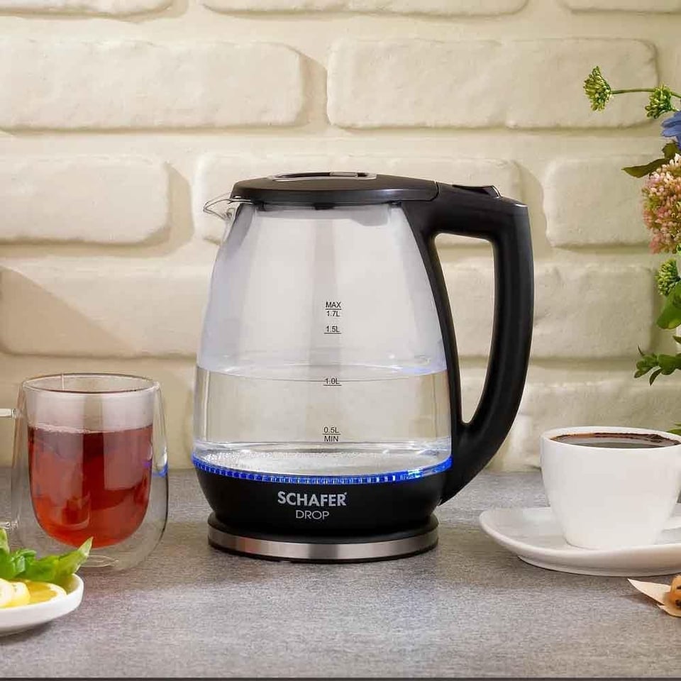 Schafer 2SE121-25003-Drop Cam Su Isıtıcı (Kettle)-Siyah