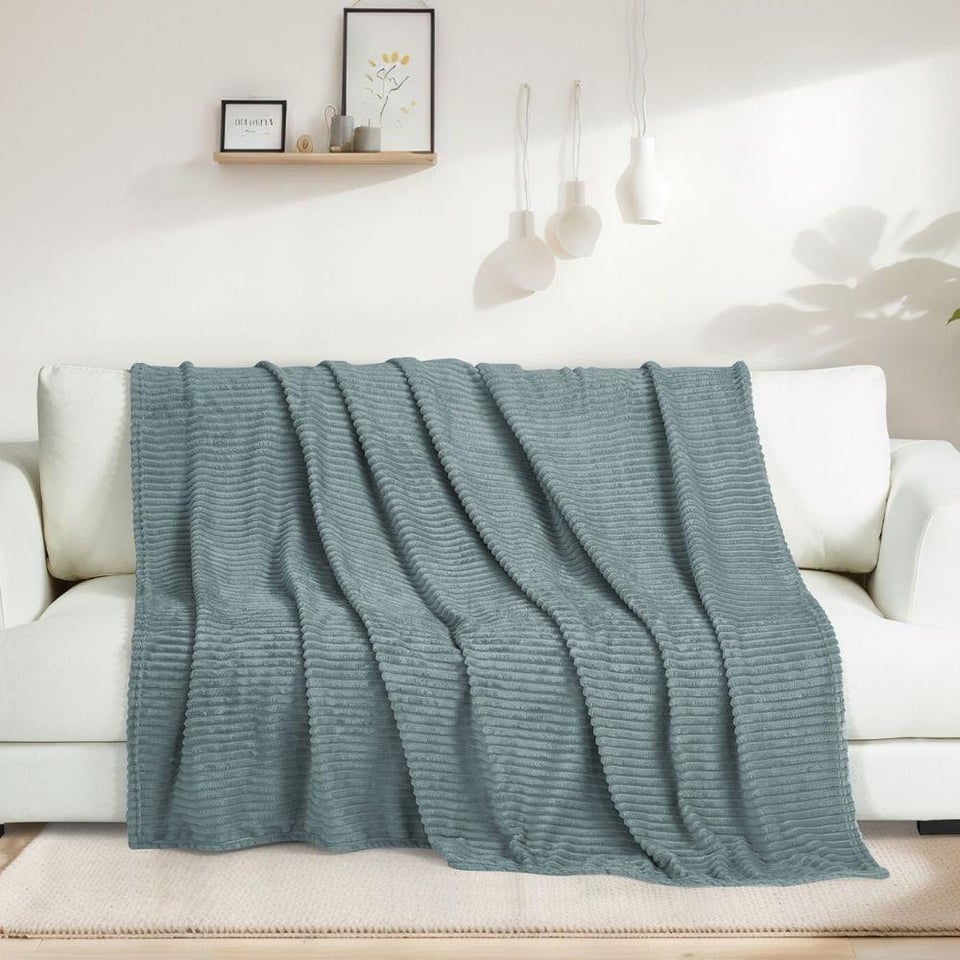 Daintyhome Serra Çok Amaçlı Örtü mavi