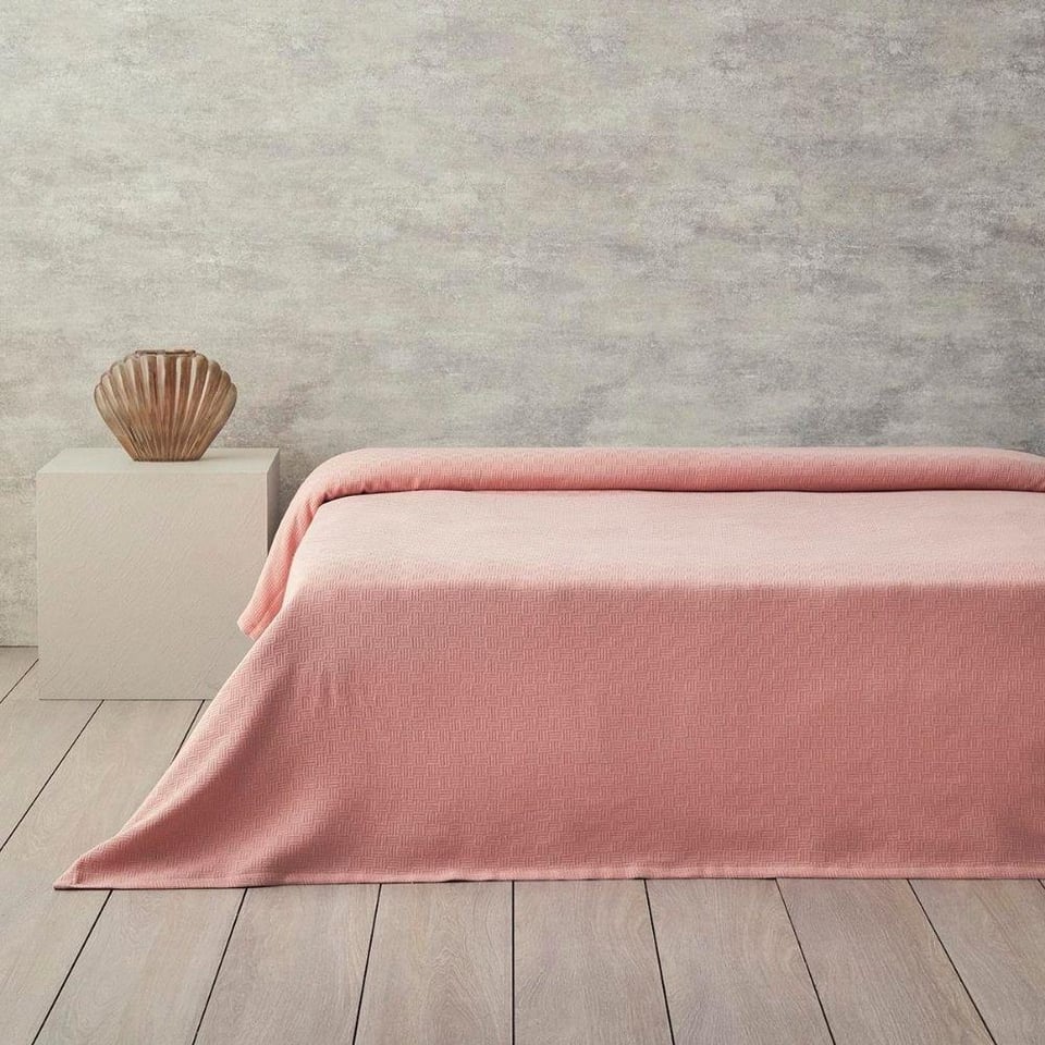 English Home Plain Pike Takımı,Pembe 200x220 cm