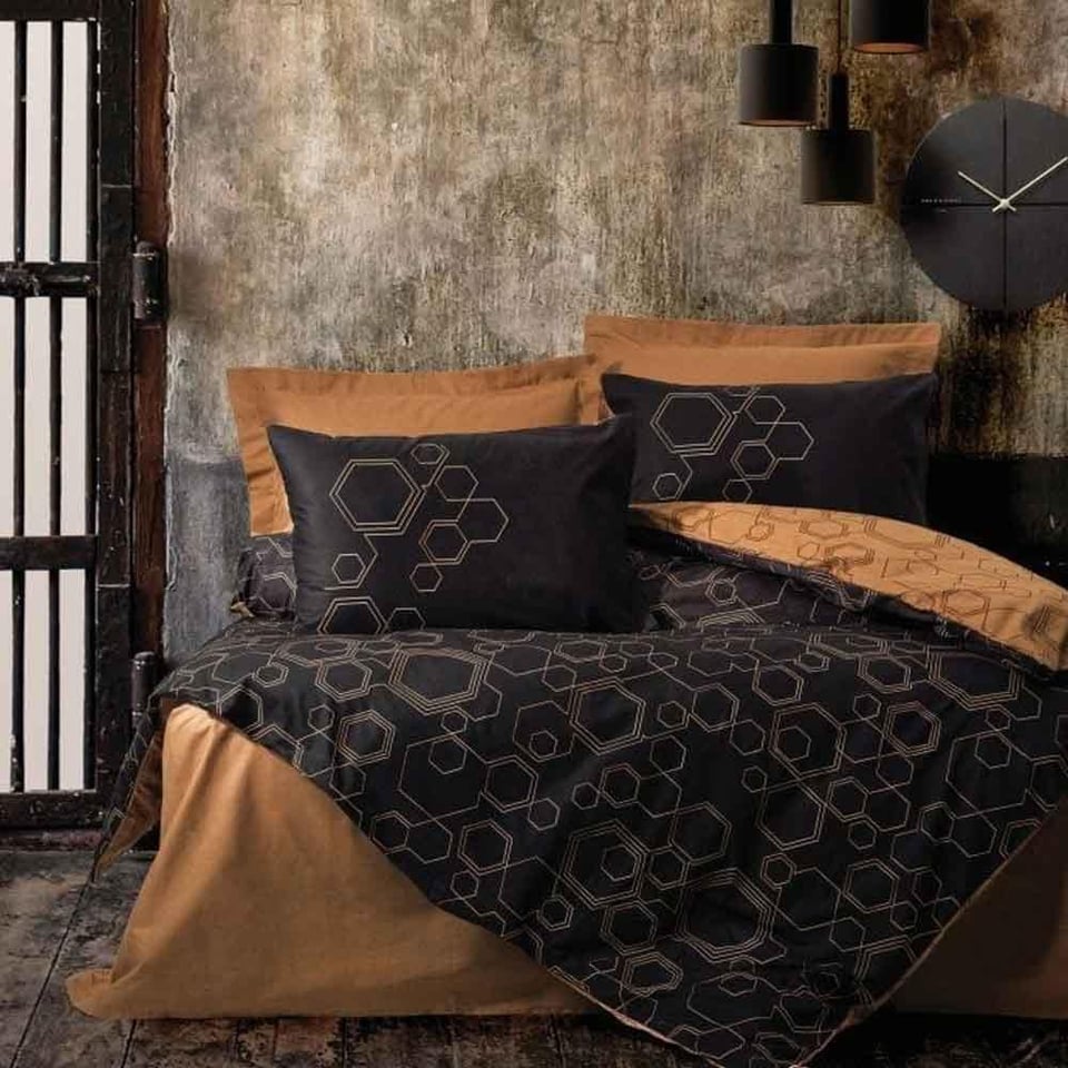 Cotton Box Dawn Dark Çift Kişilik Nevresim Takımı Bakır