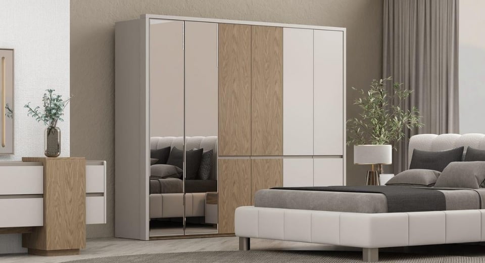 Kona 6 Kapaklı Gardırop