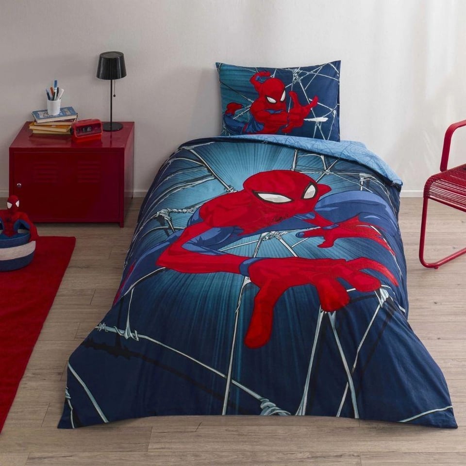 Taç Lisanslı Spiderman Rise Tek Kişilik Pamuk Nevresim Takımı