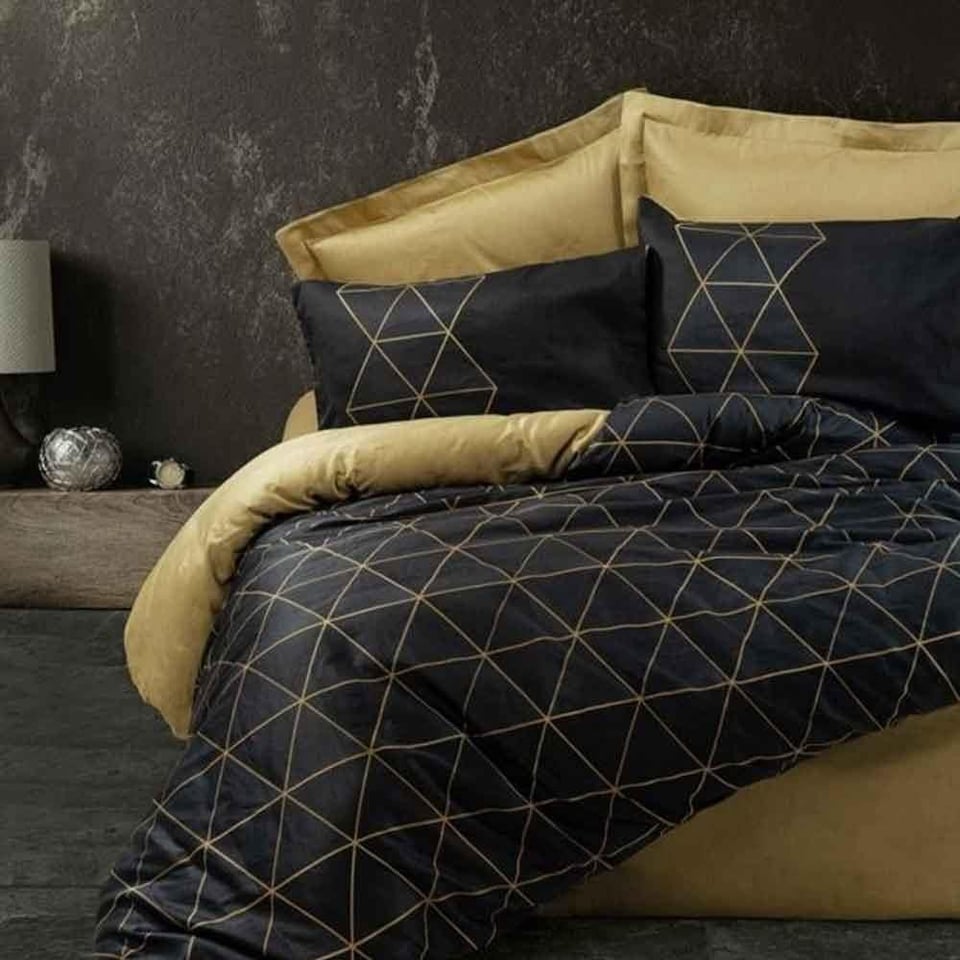 Dark Çift Kişilik Nevresim Takımı Veta Gold