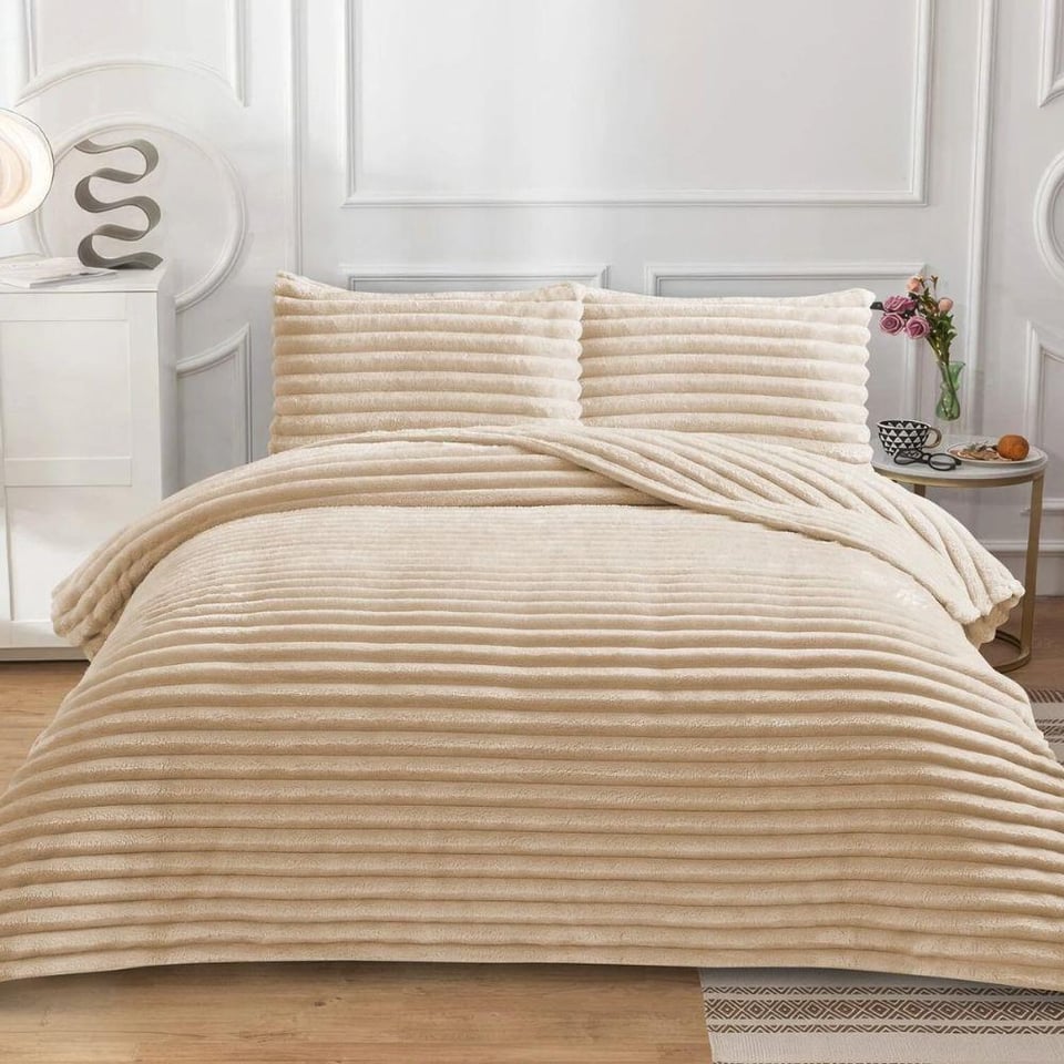 Daintyhome Serra Çift Kişilik Yatak Örtüsü Takımı Krem