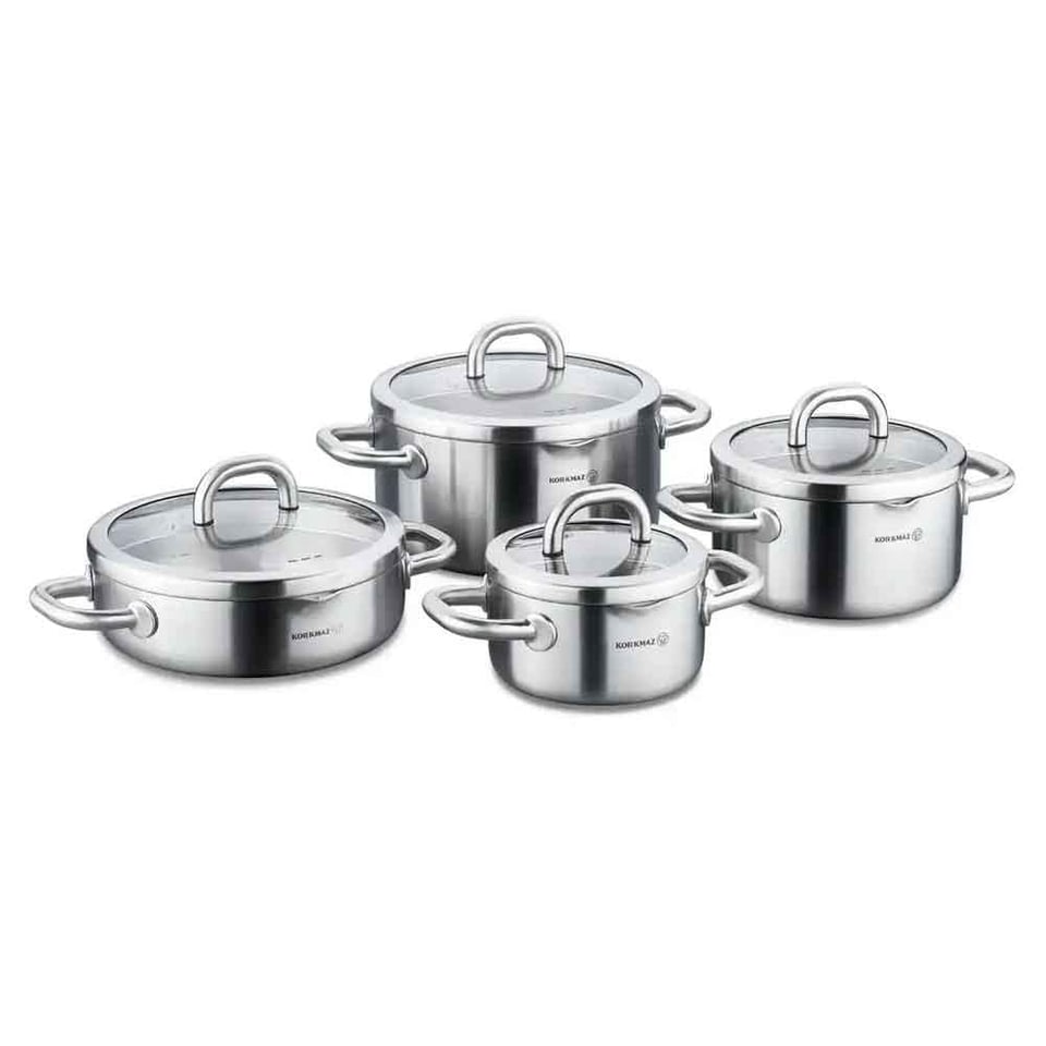 Korkmaz A2795 Alba 8 Parça Tencere Seti