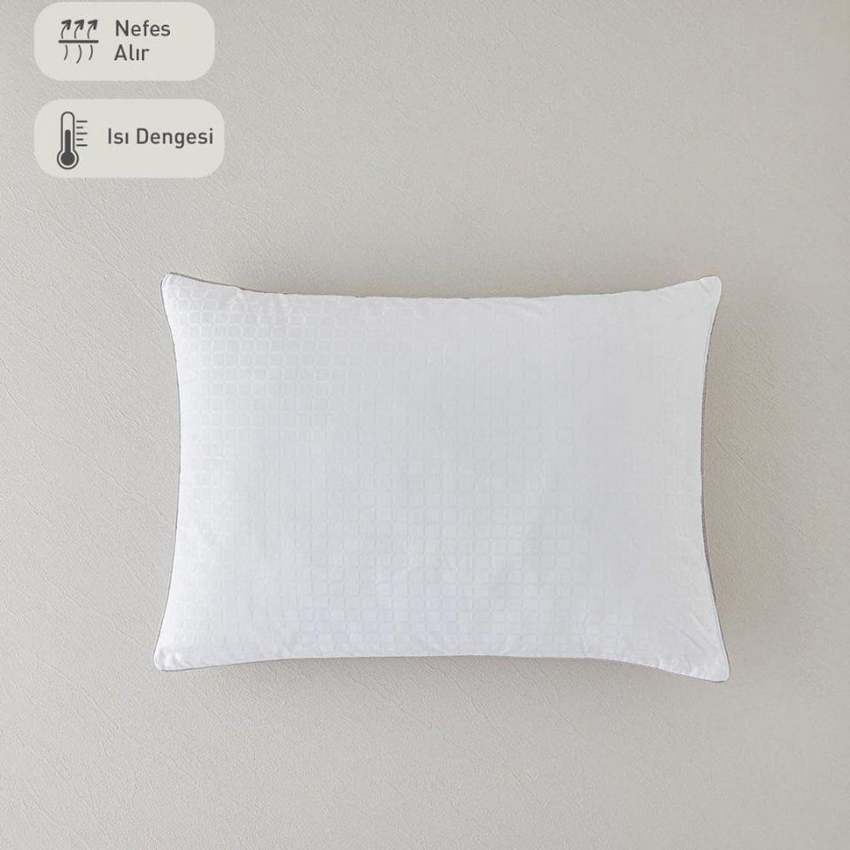 Englısh Home Aura Gri Boncuk Elyaf Yastık 50x70  cm