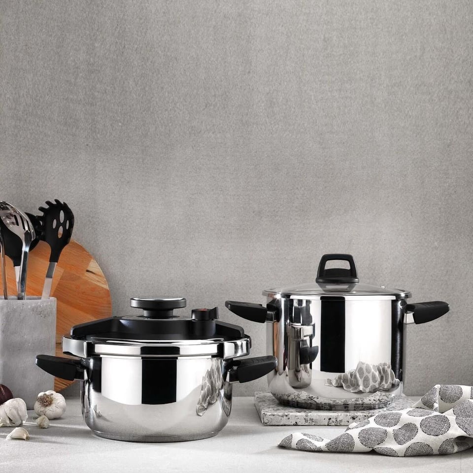 Schafer Compact Inox Düdüklü Tencere Seti -2 Li-4 Parça