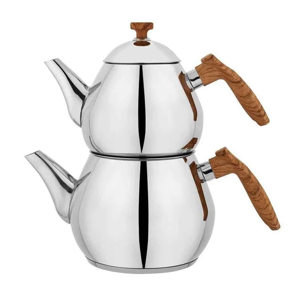 Schafer 1S7002-15001-KAH02 Tea Chef Orta Boy Çaydanlık Takımı 4 Parça-Kahve