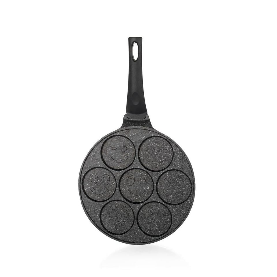 Schafer 1S0450-20004-SIY01 Black Stone Pankek Tavası 26 Cm-Siyah