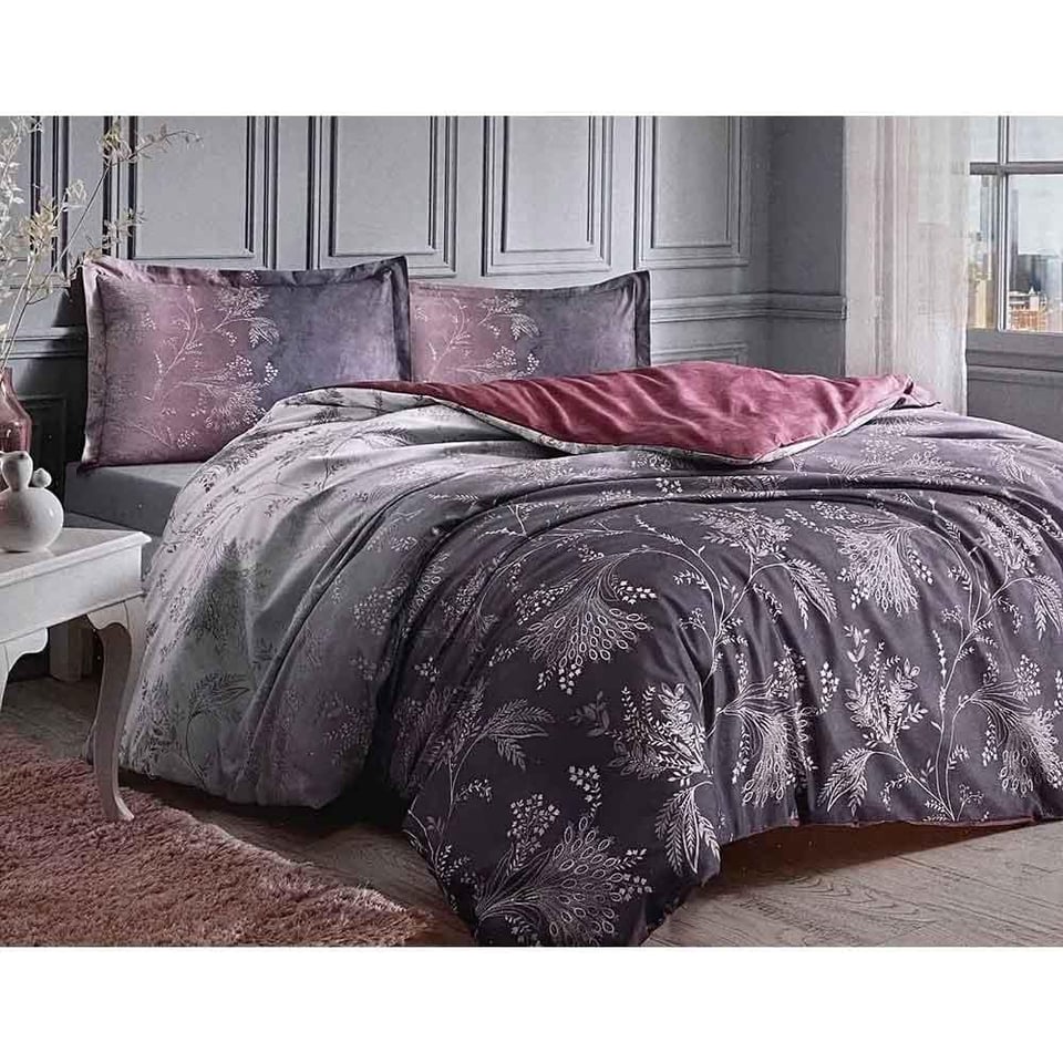 Özdilek Nevresim Ranfoce Mor Dıtsy Çift Kişilik