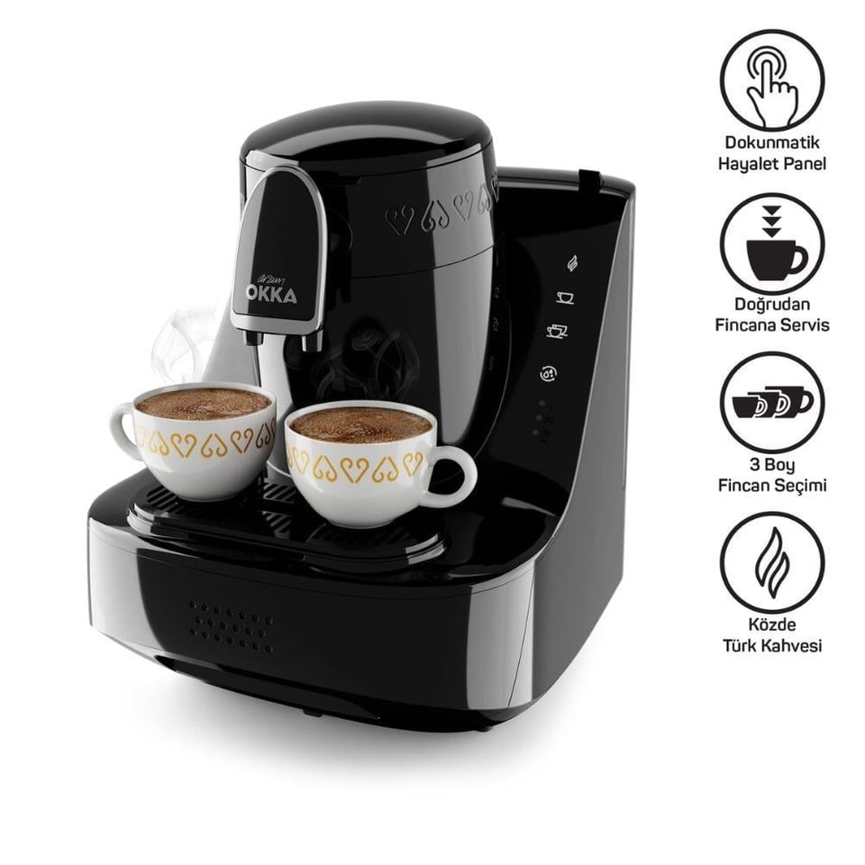 Arzum OK0040-20 Okka Elıte Türk Kahvesi Makinesi Siyah-Krom