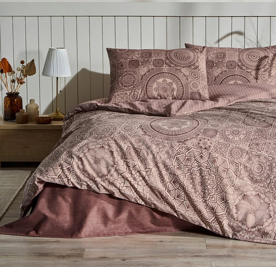 Özdilek Mandala Mistico Çift Kişilik Bordo Nevresim Takımı 8697353592515