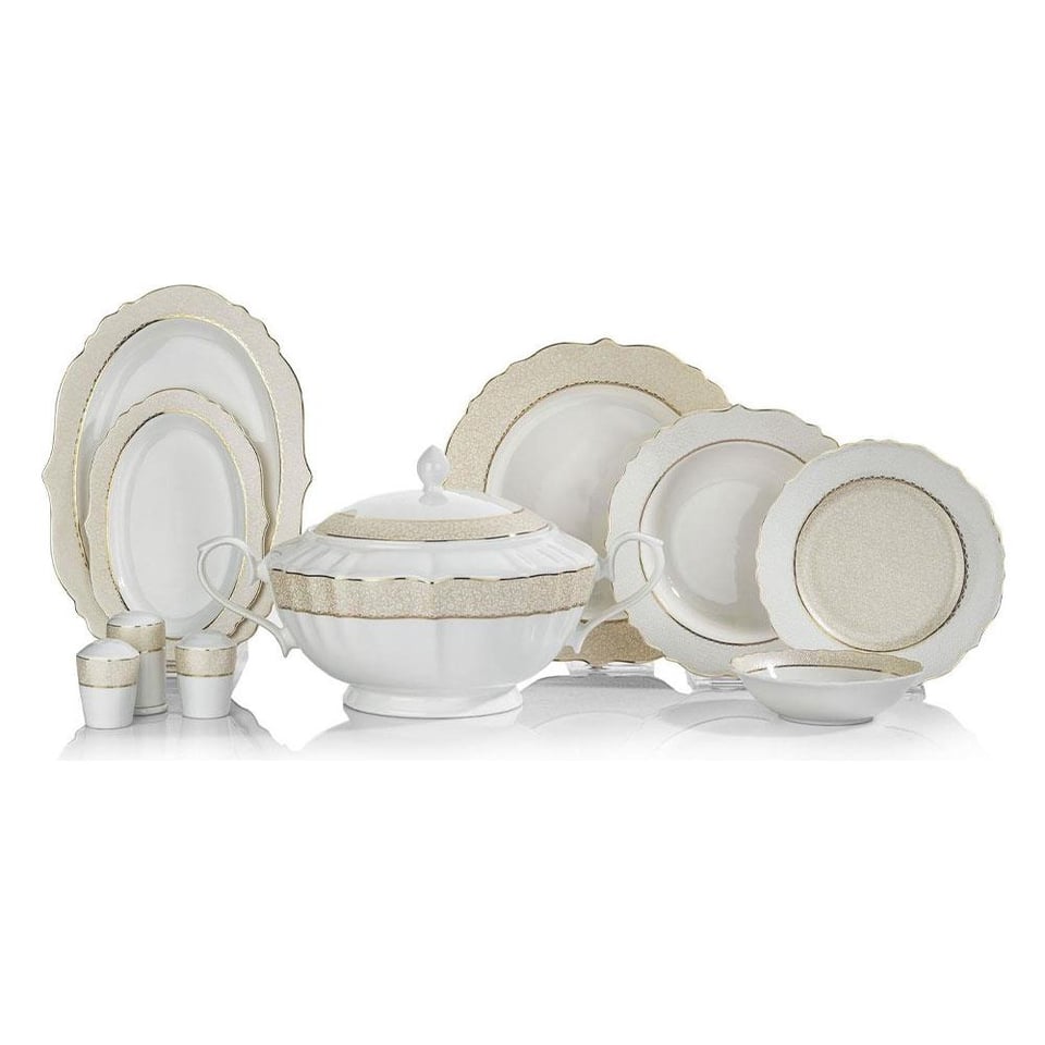 Schafer Selina 60 Parça Altın 01 Yemek Takımı