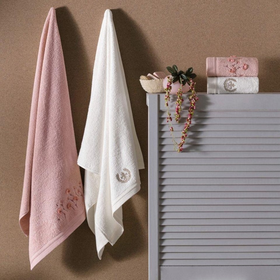 Taç Verve Pure Cotton Hamam Seti Pudra Krem