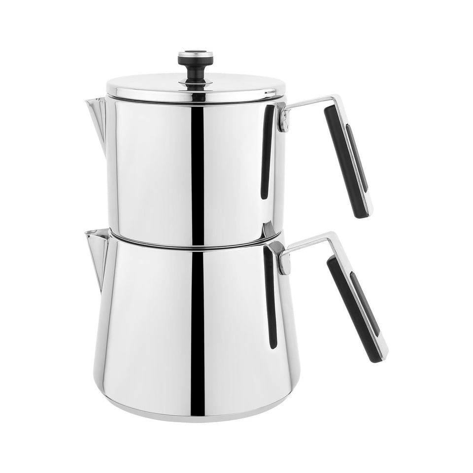 Schafer 1S7028-15001-INX01 Toledo Çelik Çaydanlık Takımı (Büyük Boy) 4 Parça-Inox