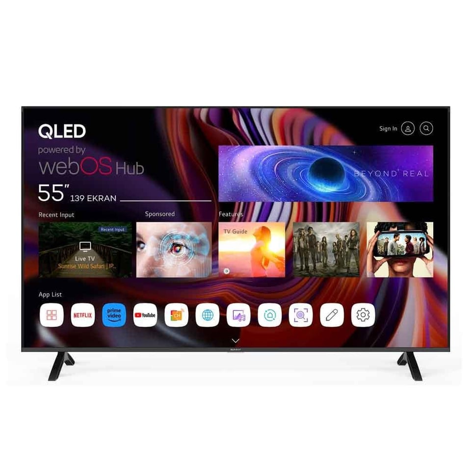 SUNNY SN55QMN252 55'' UHD 4K WEBOS 2.0 QLED FRAMELESS TELEVİZYON