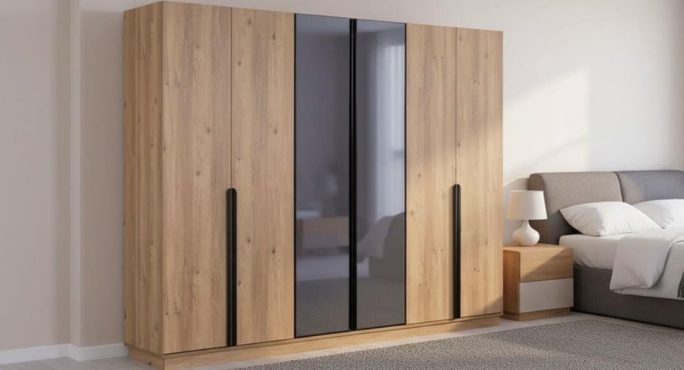 Turna 6 Kapılı Gardırop M270 (2 Aynalı)