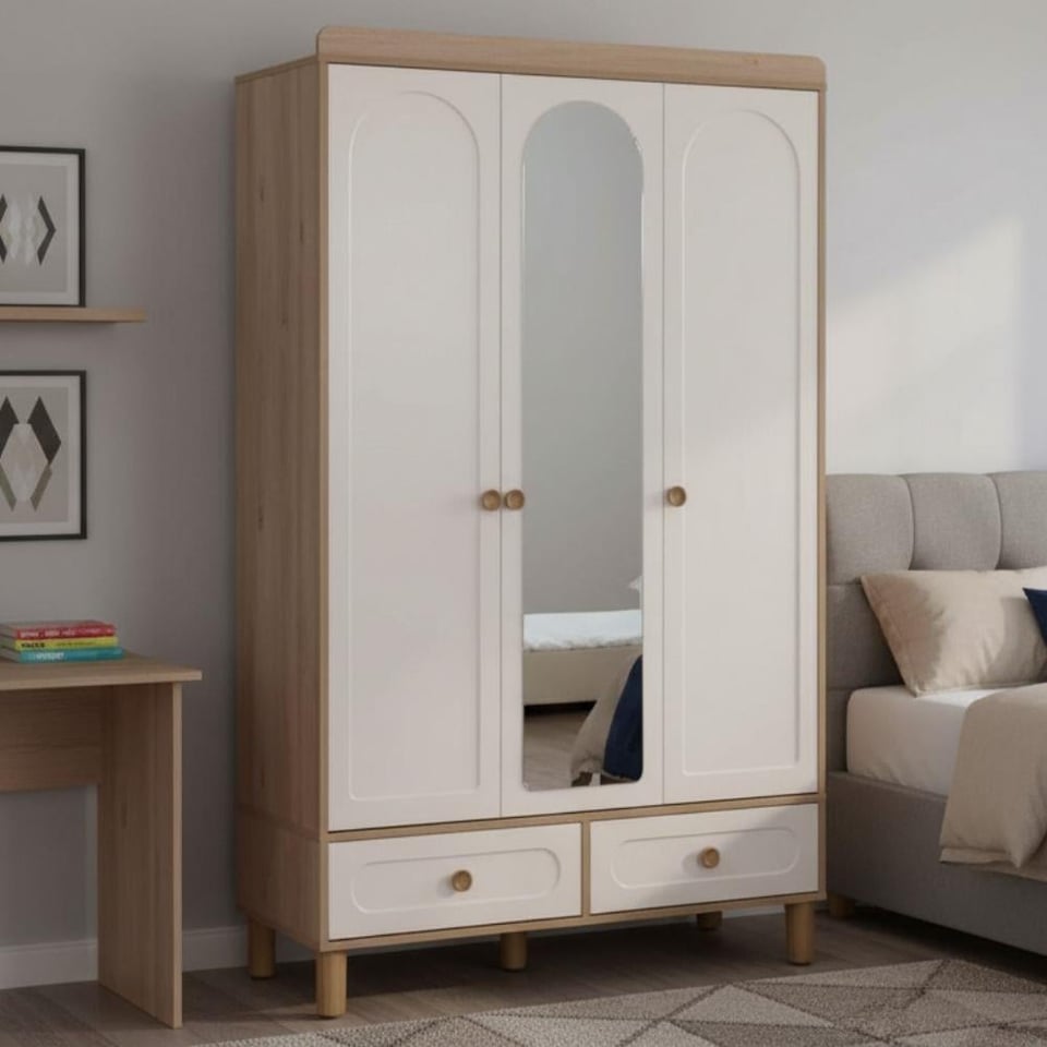 Bohem M143 3 Kapılı Gardırop