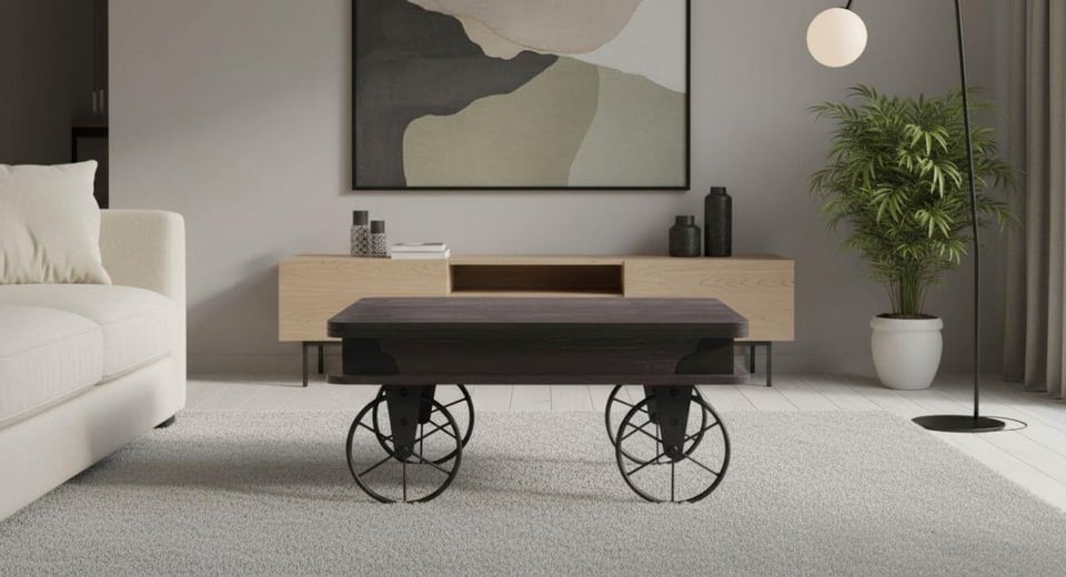 TA-9524 Tekerlekli Ada Sehpa Rebap