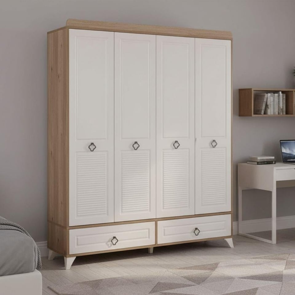 M114 Defne 4 Kapılı Gardırop