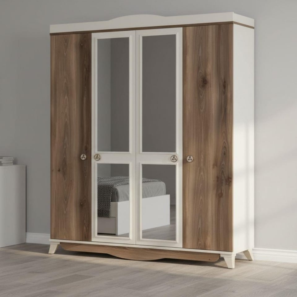 DM139A Irmak 4 Kapılı Aynalı Gardırop