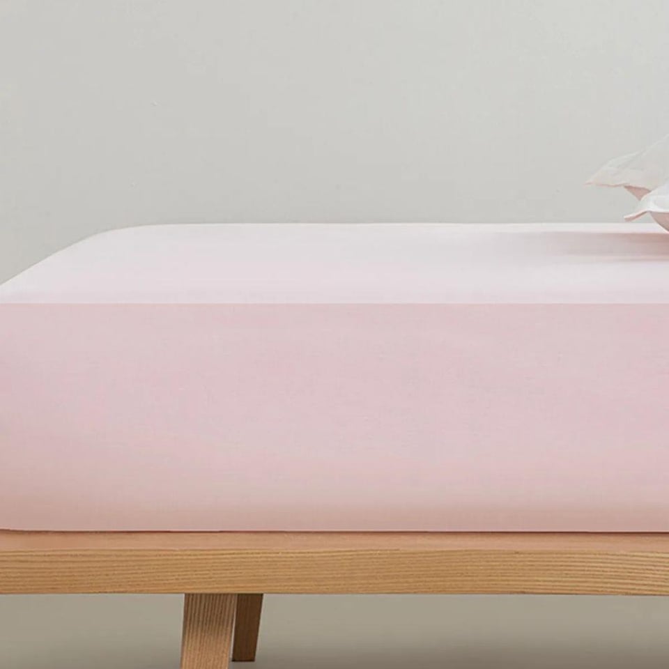 Englısh Home Düz Pamuklu Toz Pembe  Lastikli Çarşaf 160x200cm