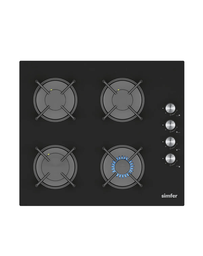 Simfer 3046 Siyah Klasik Set üstü Cam Ocak