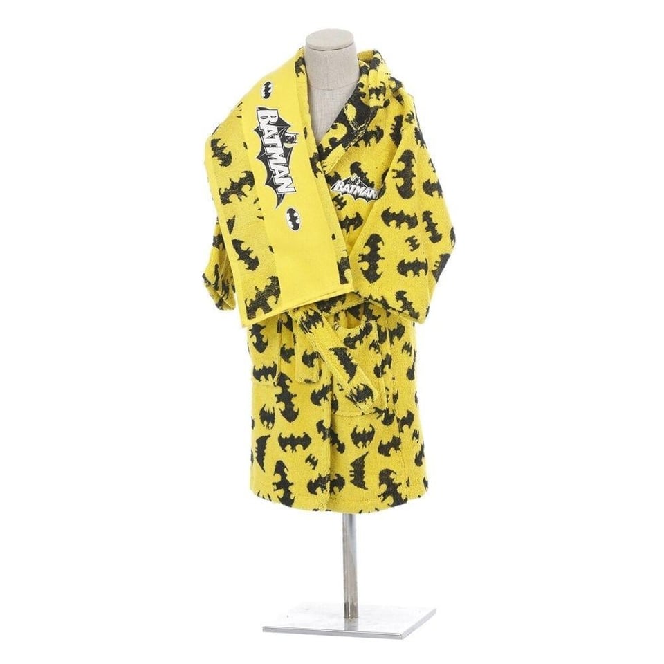 Özdilek Batman Dark Lisanslı Çocuk Bornoz Seti 9/10 Yaş